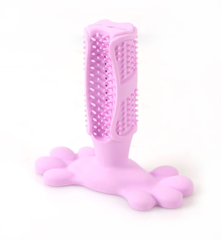 Manufacturer direct TPR pet toothbrush toy pet toy Teddy golden bristles dog cleaning products trumpet