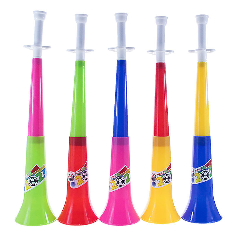 Sale Children&#039;s Double-Section Big Horn Baby Mouth Muscle Training Come on Cheering Props Plastic Speaker trumpet toy