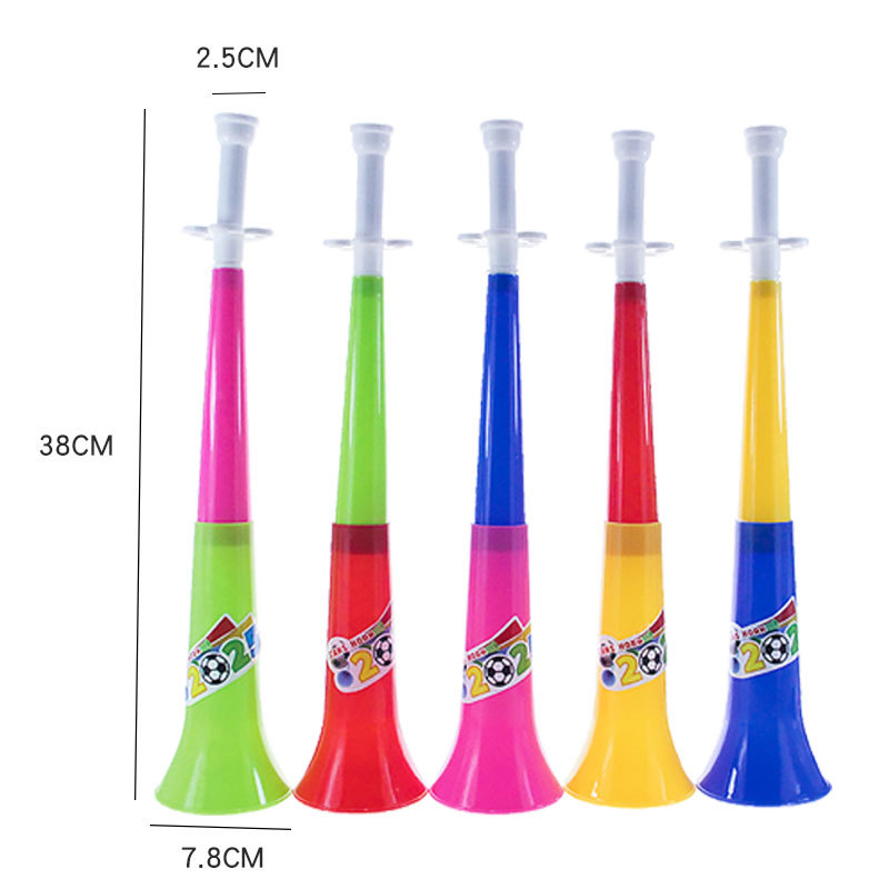 Sale Children&#039;s Double-Section Big Horn Baby Mouth Muscle Training Come on Cheering Props Plastic Speaker trumpet toy