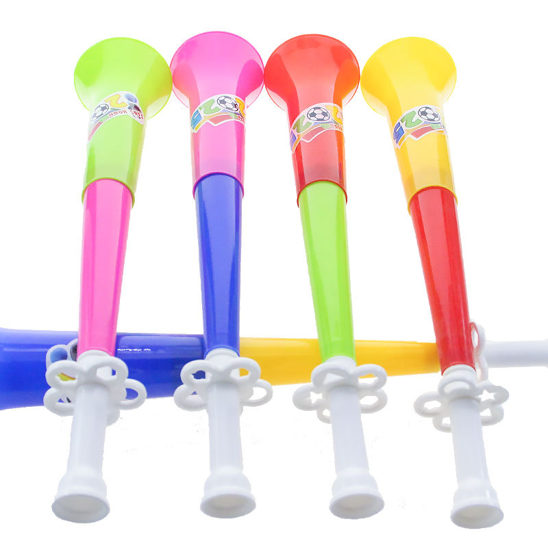 Sale Children&#039;s Double-Section Big Horn Baby Mouth Muscle Training Come on Cheering Props Plastic Speaker trumpet toy