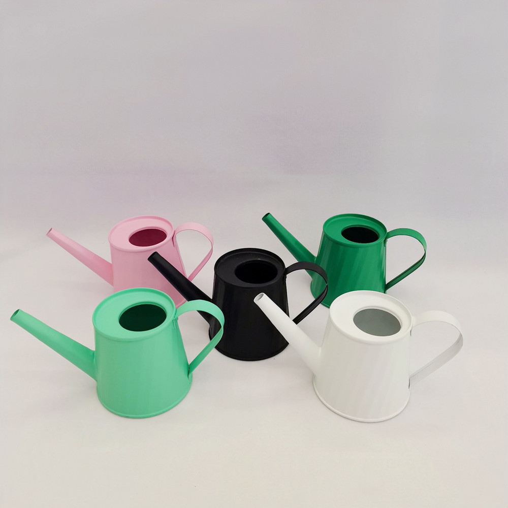 Trumpet Simplicity Candy Color Children&#039;s Toy Small Kettle Home Decoration Flower Arrangement Pot Wrought Iron Succulent Flowerpot Decoration