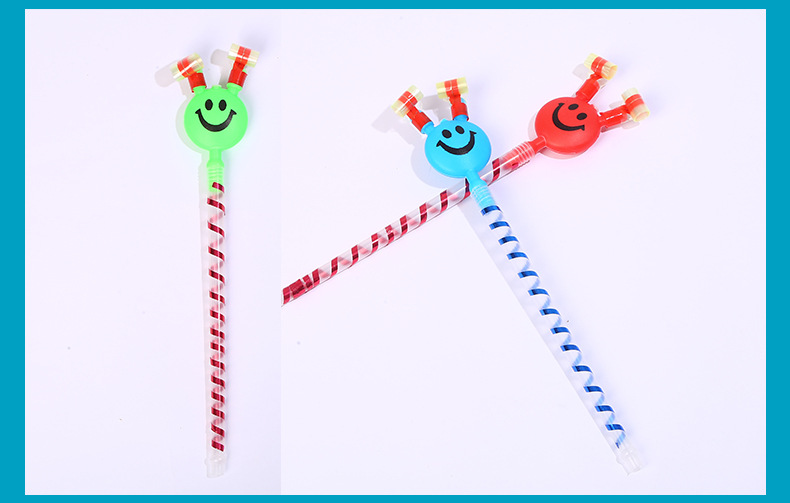 Large Smiley Face Blowing Dragon Whistle Party Horn Classic Toy Childhood Memories Cheer Stall Drainage Gift Manufacturer