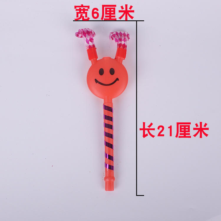 Blowouts Smiling Face Horn Whistle Blowing Small Toy Stall Hot Selling Supply Birthday Party WeChat Business Push Small Gifts Blowouts Smiling Face Horn Whistle Blowing Small Toy Stall Hot Selling Supply Birthday Party WeChat Business Push Small Gifts