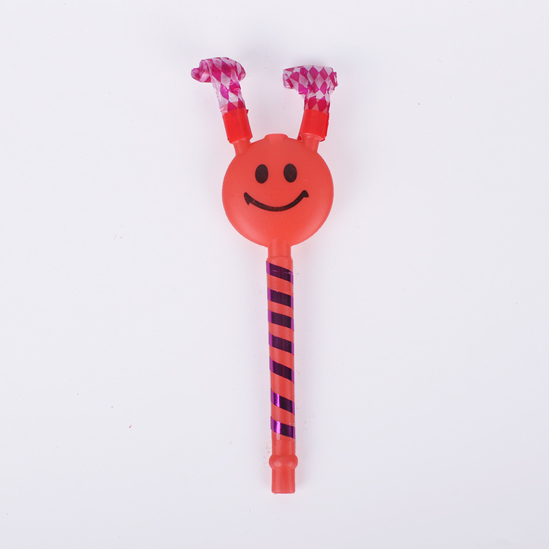 Blowouts Smiling Face Horn Whistle Blowing Small Toy Stall Hot Selling Supply Birthday Party WeChat Business Push Small Gifts Blowouts Smiling Face Horn Whistle Blowing Small Toy Stall Hot Selling Supply Birthday Party WeChat Business Push Small Gifts