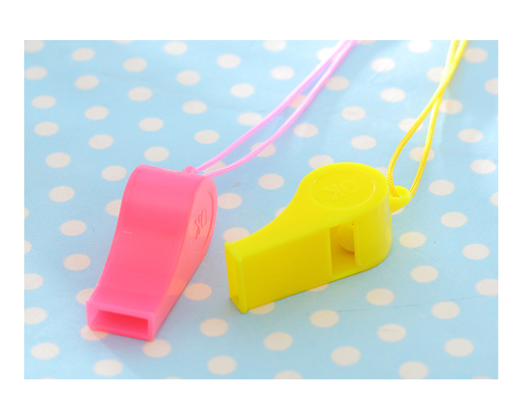Whistle Children's Toy Colorful Cheer up Referee Whistle Fans Student Small Gift Wholesale OK Whistle Ball Whistle Horn