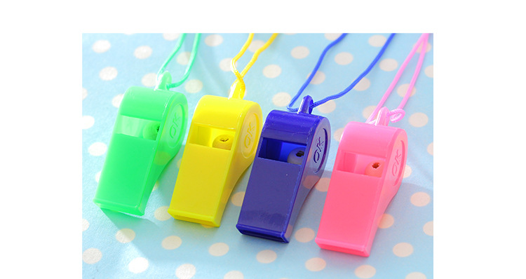 Whistle Children's Toy Colorful Cheer up Referee Whistle Fans Student Small Gift Wholesale OK Whistle Ball Whistle Horn