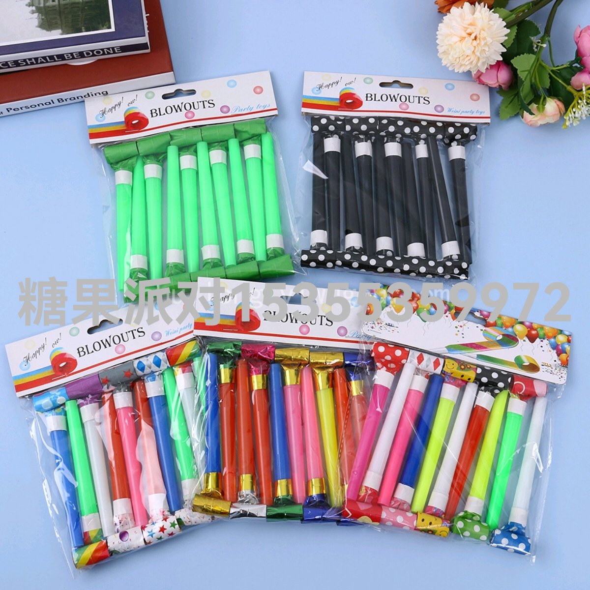 Plastic Blowing Dragon Whistle Long Nose Party Horn Birthday Party Dragon Blowing Toys Birthday Event Fun Prop Party