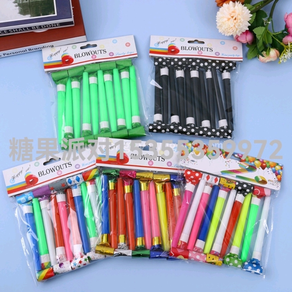 Plastic Blowing Dragon Whistle Long Nose Party Horn Birthday Party Dragon Blowing Toys Birthday Event Fun Prop Party