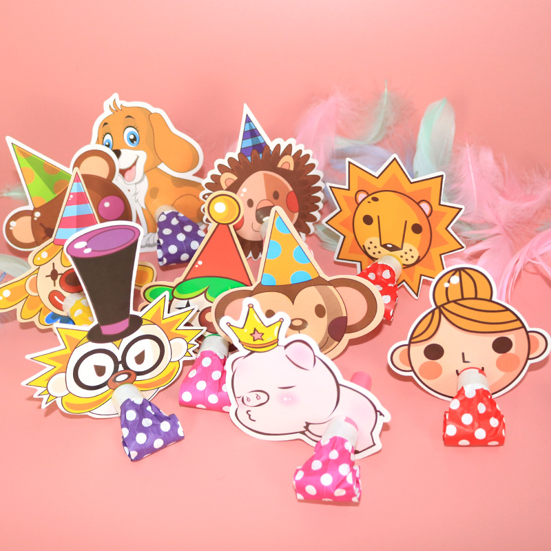 Blowing Dragon Whistle Party Horn Party Birthday Party Toys Long Nose Children Whistle Cheerleading Cheering Props