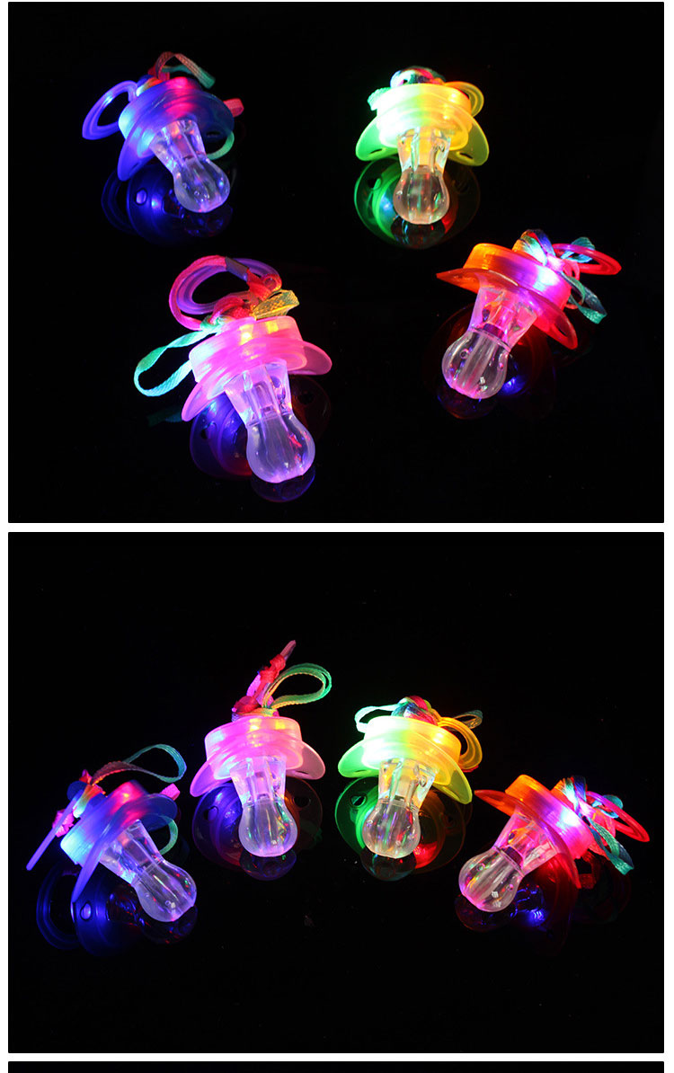 Flash Nipple LED Flashing Lamp Disco Nightclub Bar Whistle Light Nipple Toy Whistle Luminous Nipple Whistle Horn