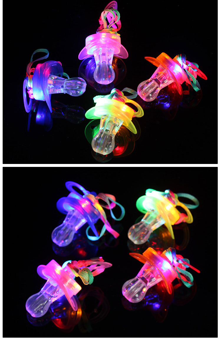 Flash Nipple LED Flashing Lamp Disco Nightclub Bar Whistle Light Nipple Toy Whistle Luminous Nipple Whistle Horn
