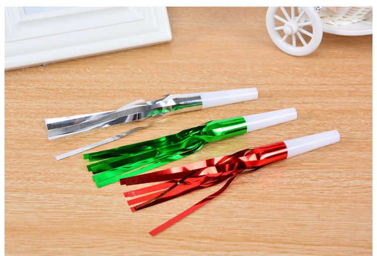 Blowing Dragon Whistle Party Horn Party Birthday Party Children Toy Whistle Cheering Props Rain Silk Blowing Dragon 6 Pieces