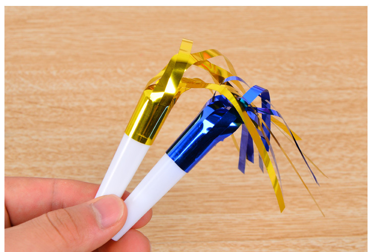 Blowing Dragon Whistle Party Horn Party Birthday Party Children Toy Whistle Cheering Props Rain Silk Blowing Dragon 6 Pieces
