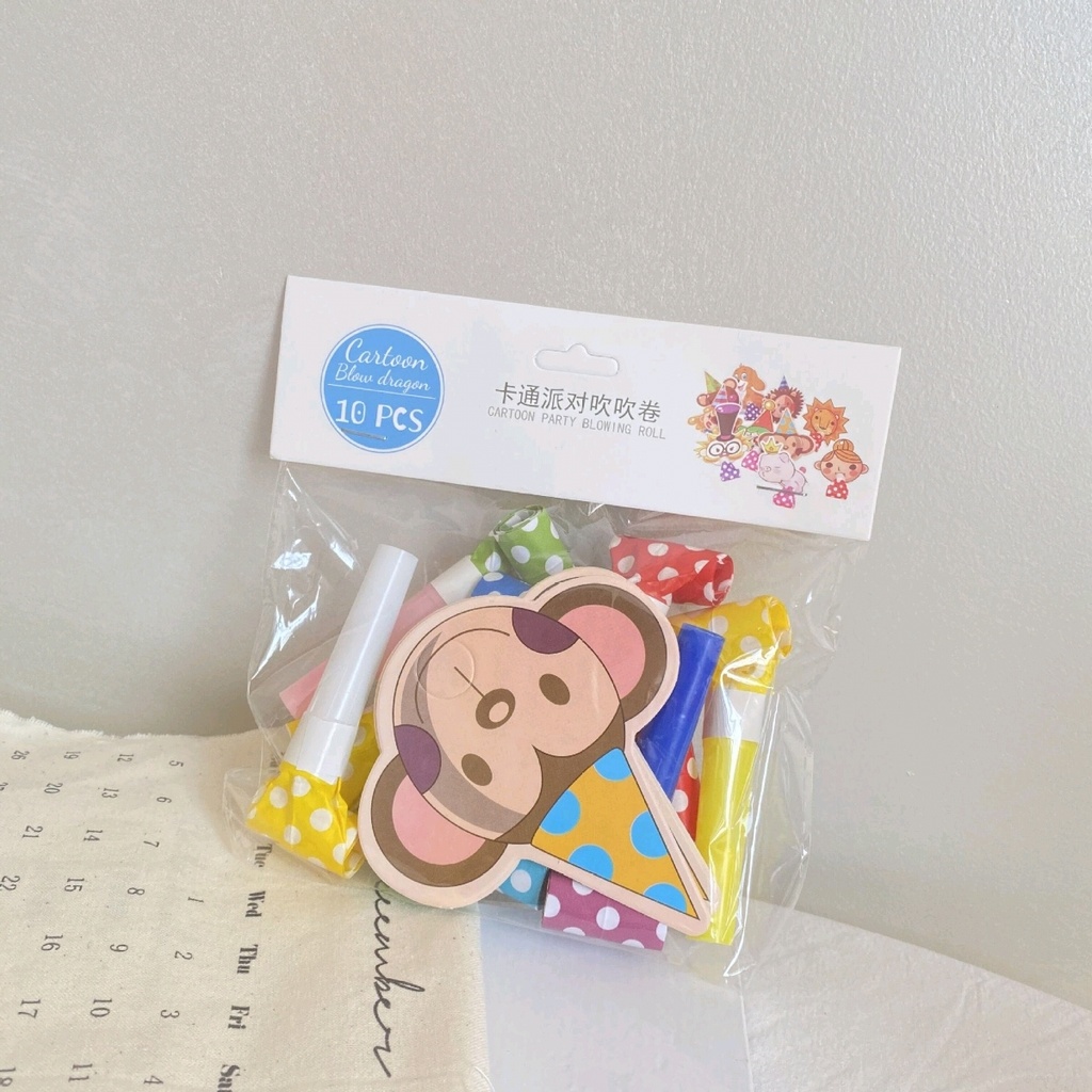 Card Blowouts Party Horn Party Birthday Party Toys Long Nose Children Whistle Cheerleading Cheering Props