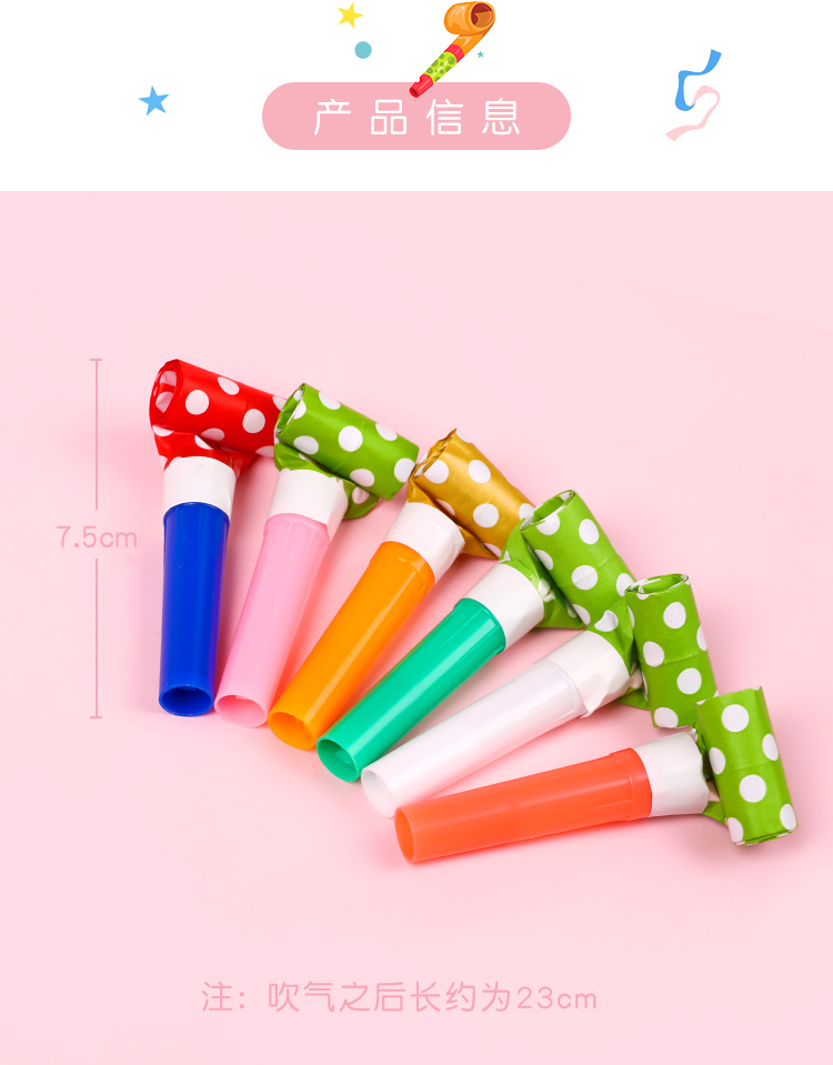 Children's Party Horn Blowing Dragon Whistle Kindergarten Cartoon Retractable Cute Blowing Dragon Whistle