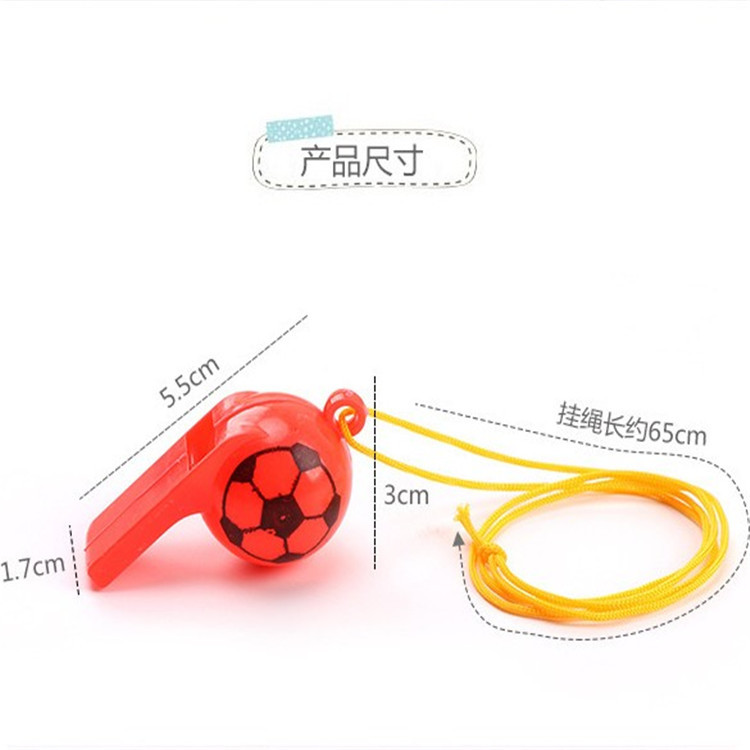 Whistle Referee Brand New Plastic Children with Rope Whistle Fans Whistle Sports Toys Factory Wholesale Whistle Horn