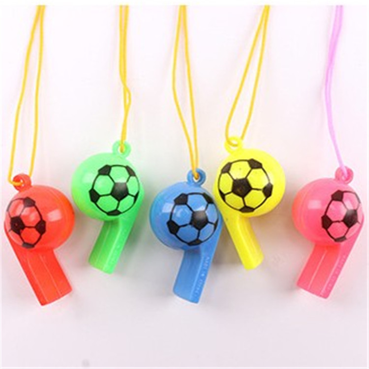 Whistle Referee Brand New Plastic Children with Rope Whistle Fans Whistle Sports Toys Factory Wholesale Whistle Horn