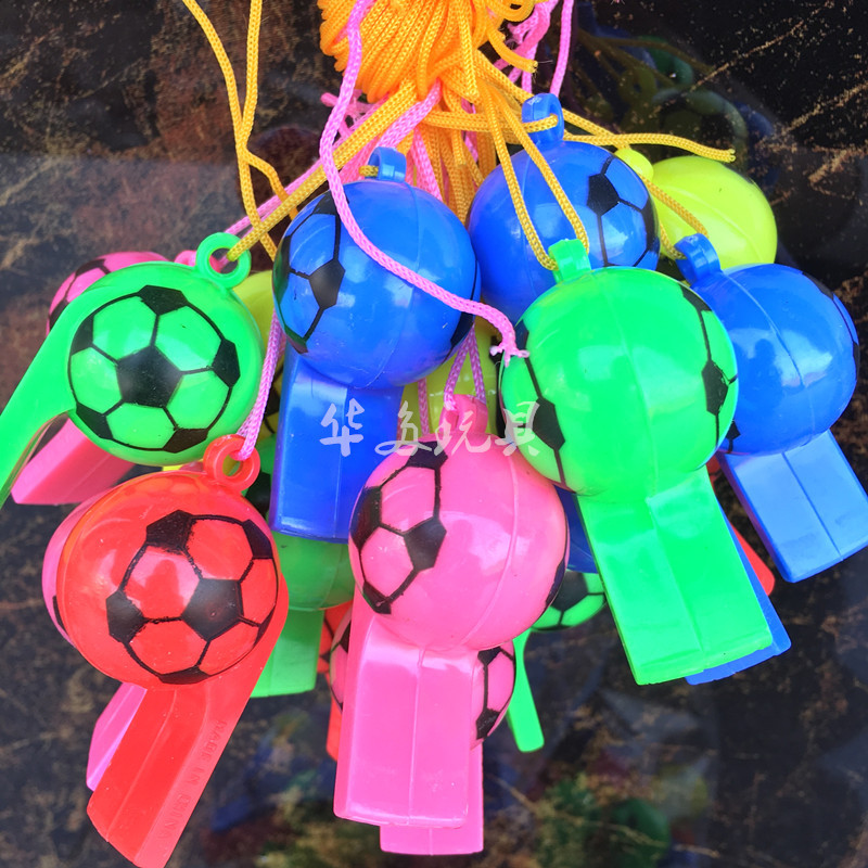 Whistle Referee Brand New Plastic Children with Rope Whistle Fans Whistle Sports Toys Factory Wholesale Whistle Horn