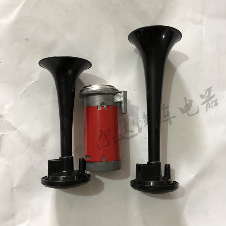 1139 Five Lions Air Horn Is Very Loud Car Motorcycle Electric Car 12v24v Modified High and Low Whistle Air Pump Push