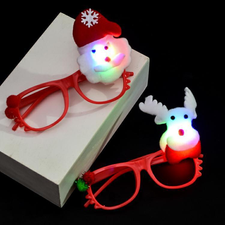 Christmas Decorations Adults and Children Dress up Christmas Luminous Head Buckle Luminous Headband Antlers Headband Christmas Hat