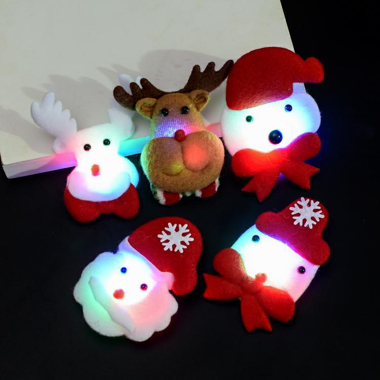 Christmas Decorations Adults and Children Dress up Christmas Luminous Head Buckle Luminous Headband Antlers Headband Christmas Hat