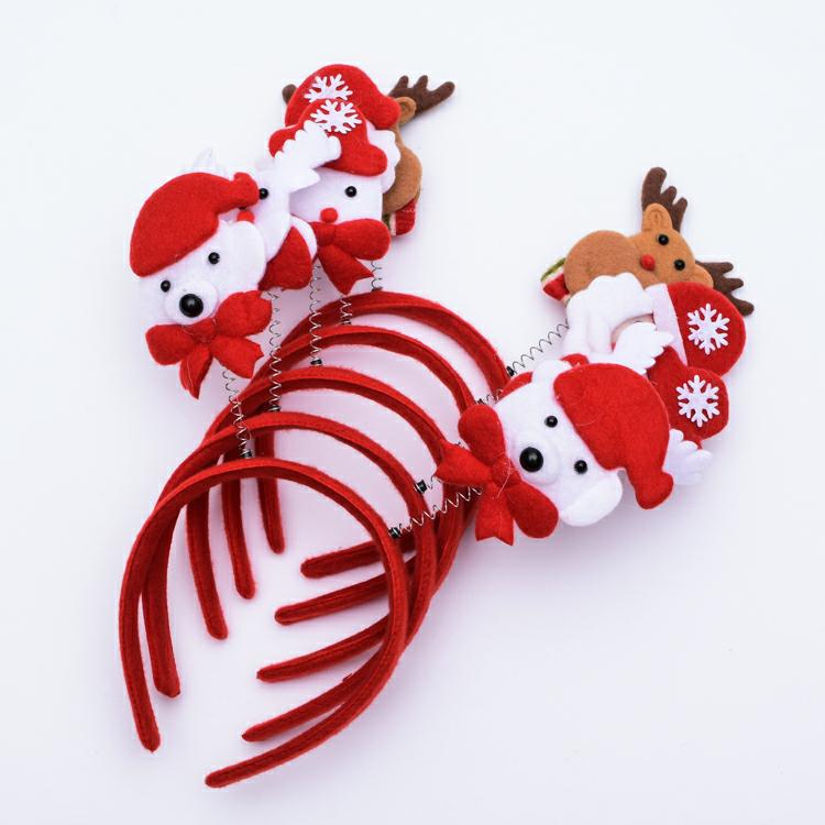 Christmas Decorations Adults and Children Dress up Christmas Luminous Head Buckle Luminous Headband Antlers Headband Christmas Hat