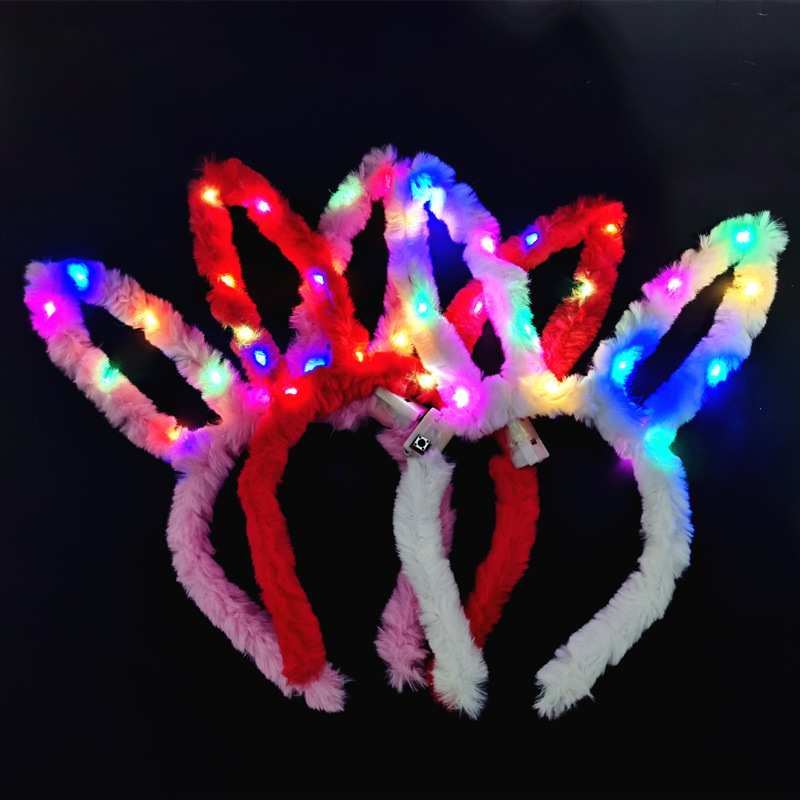 Year Of Tiger Small Gift Luminous Headband Antlers Magic Wand Headband Children 'S Toys Wholesale Push Night Market Stall Supply