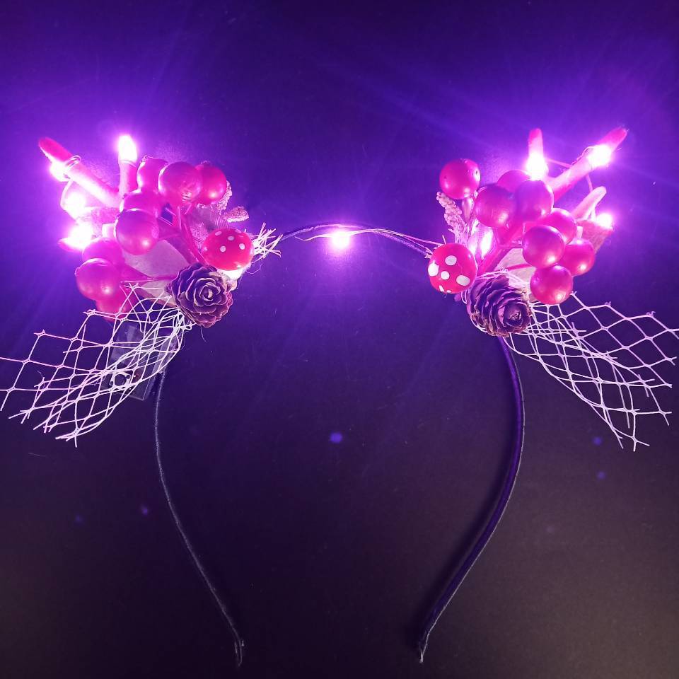 Cross-Border New Arrival Christmas Headband Luminous Elk Berry Antlers Headdress Party Show Factory Direct Supply Cross-Border New Arrival Christmas Headband Luminous Elk Berry Antlers Headdress Party Show Factory Direct Supply
