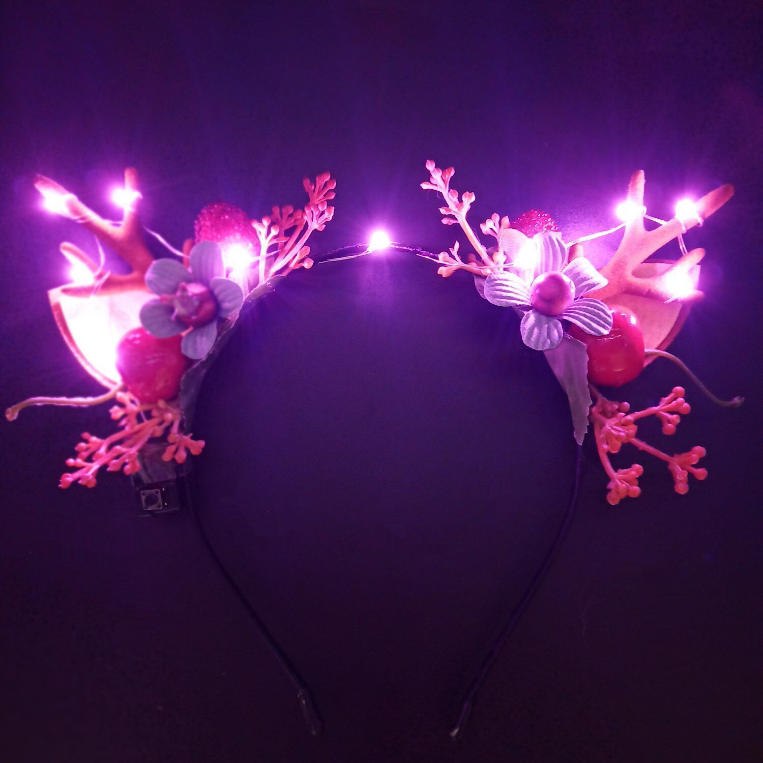 Cross-Border New Arrival Christmas Headband Luminous Elk Berry Antlers Headdress Party Show Factory Direct Supply Cross-Border New Arrival Christmas Headband Luminous Elk Berry Antlers Headdress Party Show Factory Direct Supply