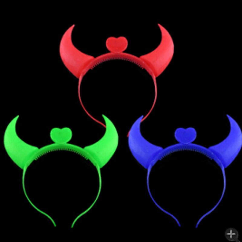 Shuangwei Toy New Luminous Horn Antlers Cheering Props Luminous Headband Headdress Wholesale Stall Toys