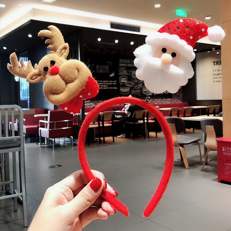 festival Holiday Dress up Antlers Headdress Female Online Influencer Luminous Old Man Headband Buckle Decorations festival Holiday Dress up Antlers Headdress Female Online Influencer Luminous Old Man Headband Buckle Decorations