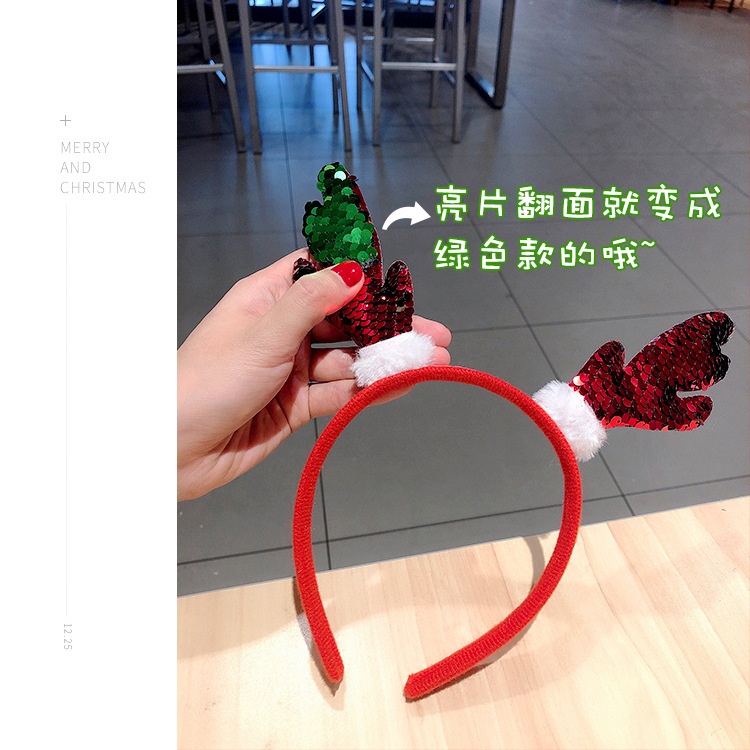 festival Holiday Dress up Antlers Headdress Female Online Influencer Luminous Old Man Headband Buckle Decorations festival Holiday Dress up Antlers Headdress Female Online Influencer Luminous Old Man Headband Buckle Decorations