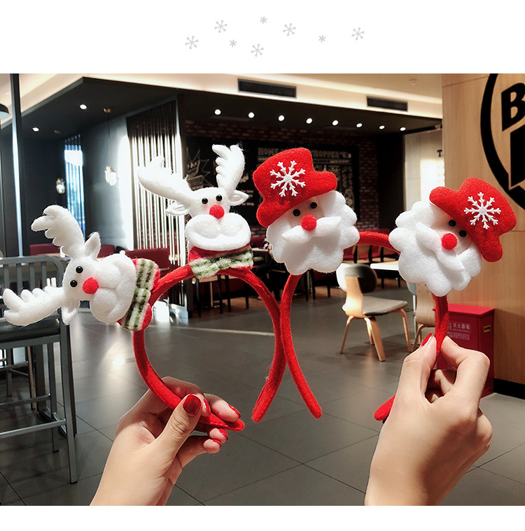 festival Holiday Dress up Antlers Headdress Female Online Influencer Luminous Old Man Headband Buckle Decorations festival Holiday Dress up Antlers Headdress Female Online Influencer Luminous Old Man Headband Buckle Decorations