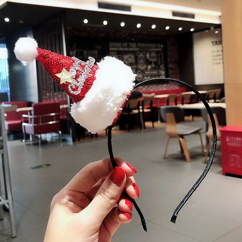 festival Holiday Dress up Antlers Headdress Female Online Influencer Luminous Old Man Headband Buckle Decorations festival Holiday Dress up Antlers Headdress Female Online Influencer Luminous Old Man Headband Buckle Decorations