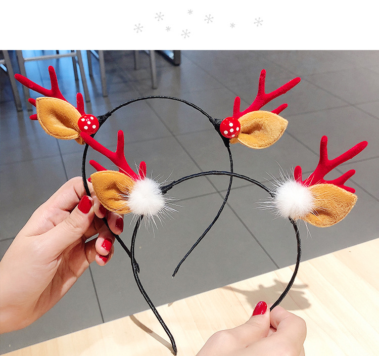 festival Holiday Dress up Antlers Headdress Female Online Influencer Luminous Old Man Headband Buckle Decorations festival Holiday Dress up Antlers Headdress Female Online Influencer Luminous Old Man Headband Buckle Decorations