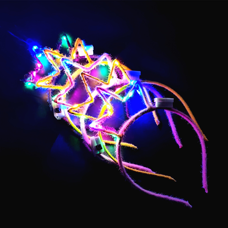 Christmas Luminous Headband Antlers Headband Magic Wand Children's Toys Wholesale Night Market Stall Push Small Gifts Christmas Luminous Headband Antlers Headband Magic Wand Children's Toys Wholesale Night Market Stall Push Small Gifts