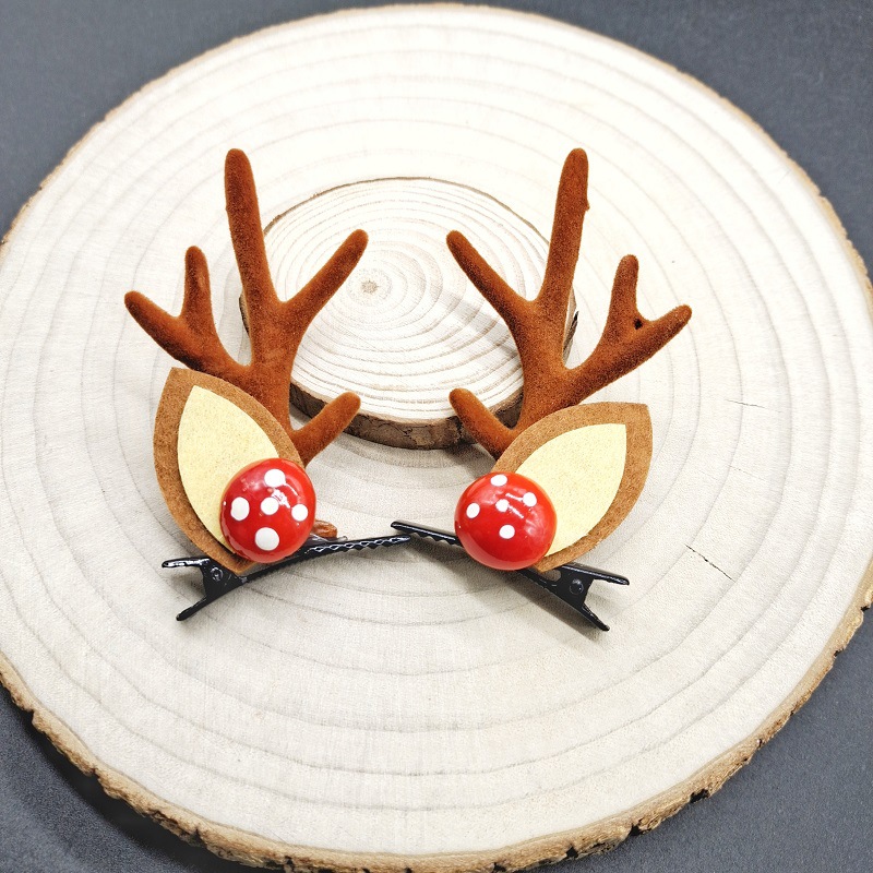 Christmas New Headdress Halloween Luminous Barrettes Elk Headband Seaside Antlers Hair Accessories Head