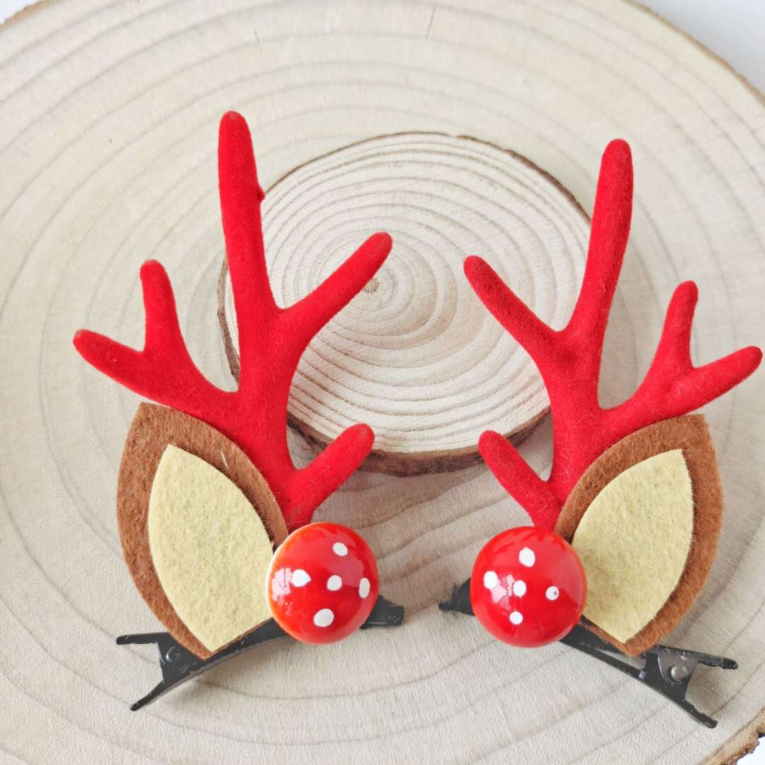 Christmas New Headdress Halloween Luminous Barrettes Elk Headband Seaside Antlers Hair Accessories Head