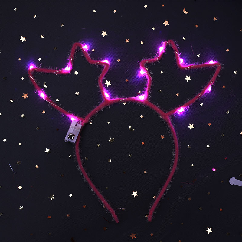 New Luminous Antlers Elk Christmas Headband New Year's Day Spring Festival Headdress Luminous Concert Luminous Headband Hot Sale New Luminous Antlers Elk Christmas Headband New Year's Day Spring Festival Headdress Luminous Concert Luminous Headband Hot Sale