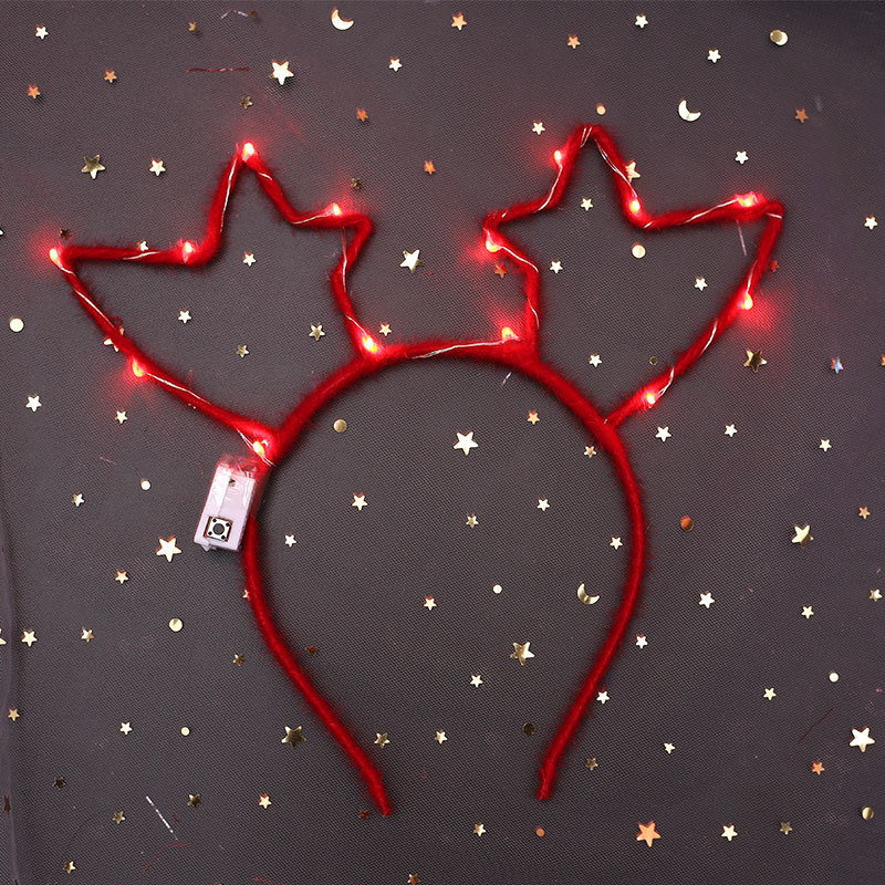 New Luminous Antlers Elk Christmas Headband New Year's Day Spring Festival Headdress Luminous Concert Luminous Headband Hot Sale New Luminous Antlers Elk Christmas Headband New Year's Day Spring Festival Headdress Luminous Concert Luminous Headband Hot Sale