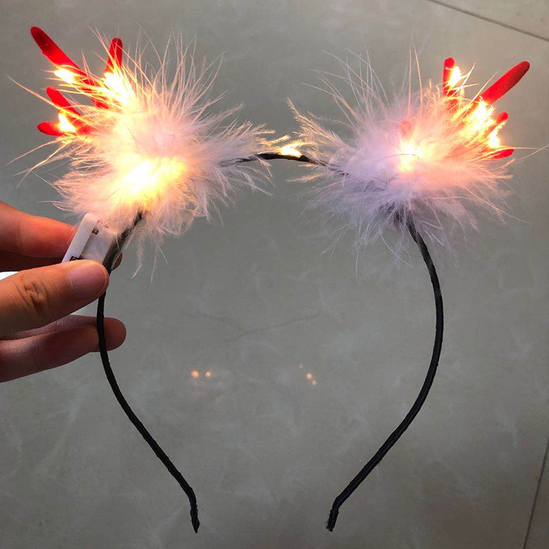Christmas Headwear Antlers Concert Glowing Headdress Night Market Hot Sale Antlers Headband Wholesale Luminous Antlers Christmas Headwear Antlers Concert Glowing Headdress Night Market Hot Sale Antlers Headband Wholesale Luminous Antlers