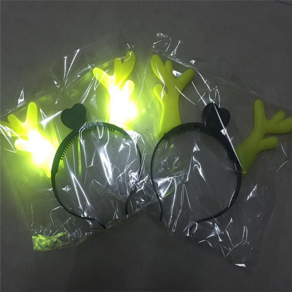 Luminous Antlers Flash Christmas Antlers Dragon Horn Luminous Toy Night Market Stall Hot Sale Antlers Headband