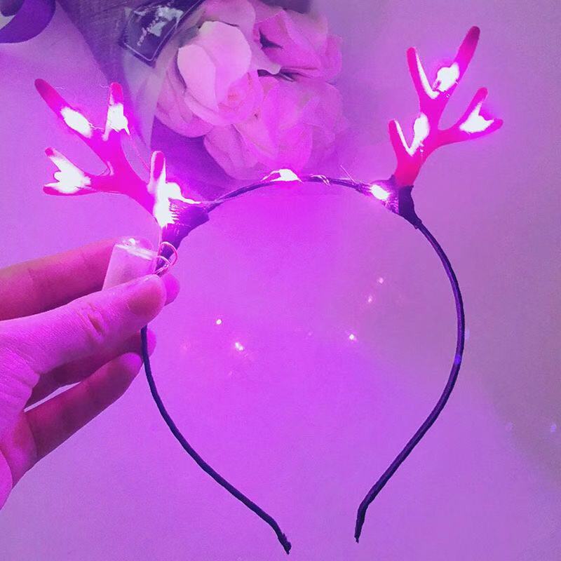 Christmas Head Band Internet Celebrity Luminous Antlers Headband Christmas Headwear Antler Barrettes Creative Headdress Push Small Gift Christmas Head Band Internet Celebrity Luminous Antlers Headband Christmas Headwear Antler Barrettes Creative Headdress Push Small Gift