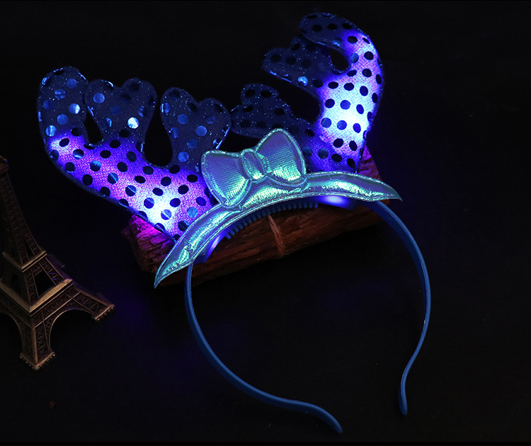 Antlers Factory Direct Sales Concert Cheering Props Luminous Headband Headdress Wholesale Stall Toys Luminous Antlers Antlers Factory Direct Sales Concert Cheering Props Luminous Headband Headdress Wholesale Stall Toys Luminous Antlers