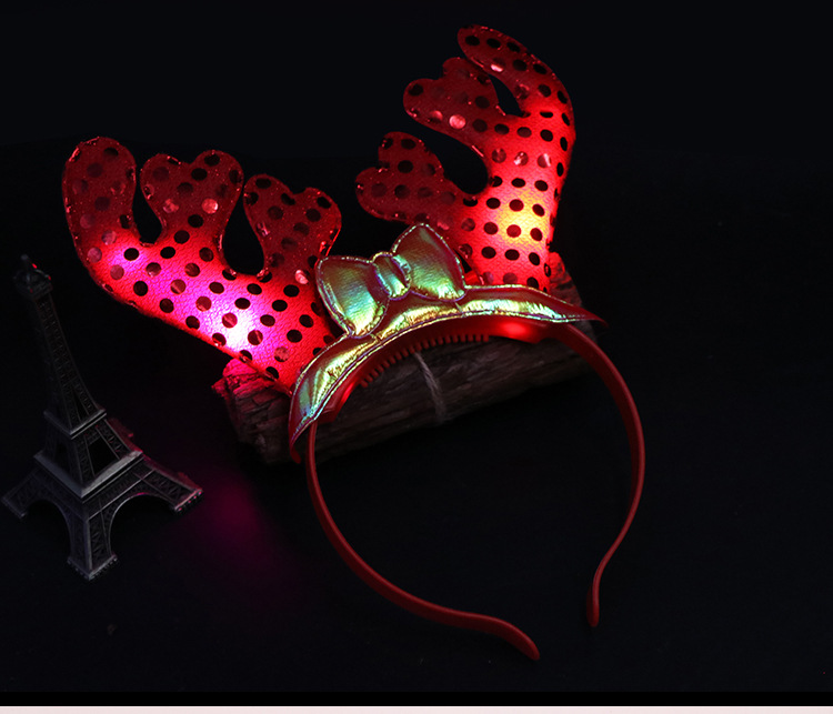 Antlers Factory Direct Sales Concert Cheering Props Luminous Headband Headdress Wholesale Stall Toys Luminous Antlers Antlers Factory Direct Sales Concert Cheering Props Luminous Headband Headdress Wholesale Stall Toys Luminous Antlers