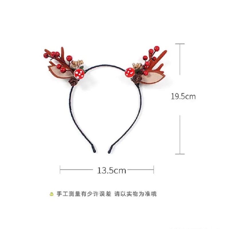 Luminous Antlers Headband Cross-Border New Arrival Christmas Headband Elk Berry Cat Ears Headdress Factory Wholesale Luminous Antlers Headband Cross-Border New Arrival Christmas Headband Elk Berry Cat Ears Headdress Factory Wholesale