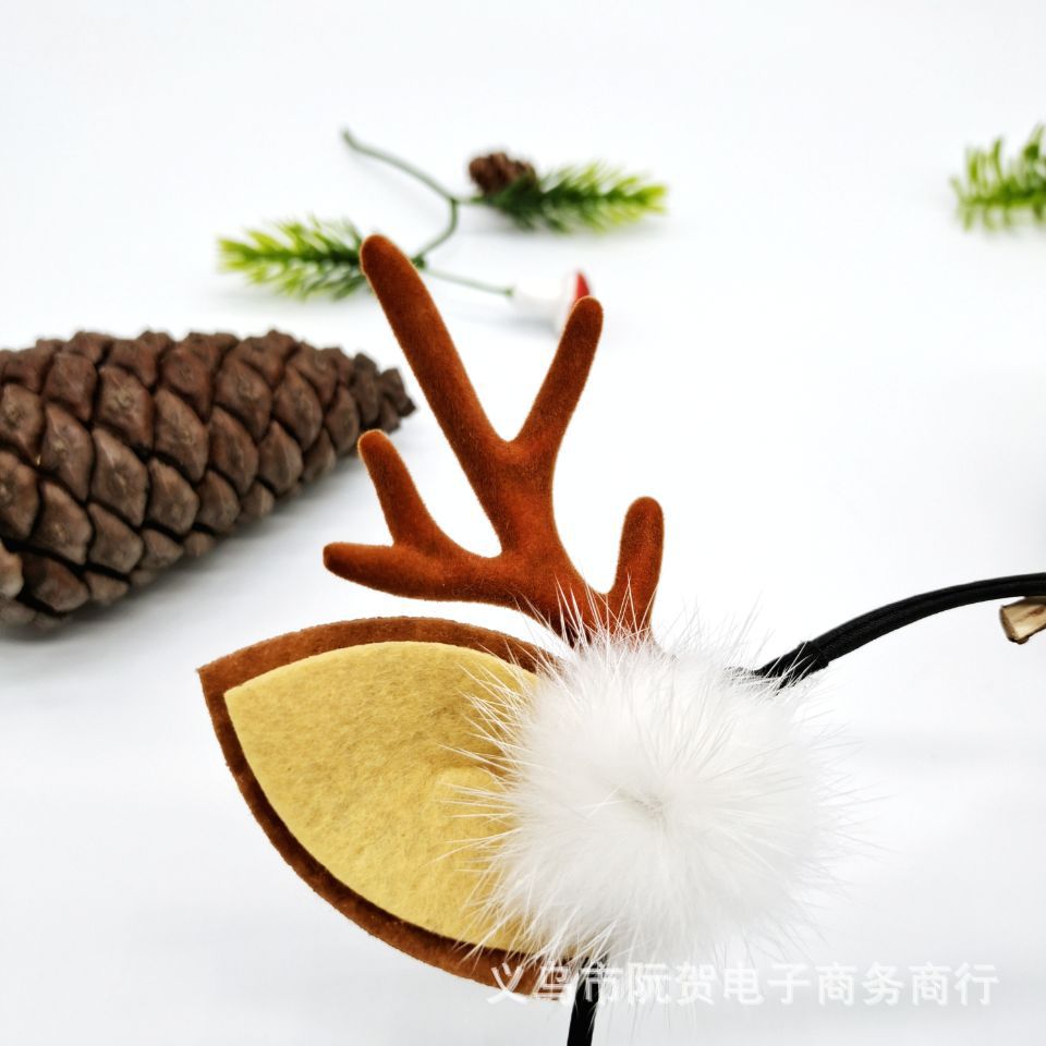 Luminous Antlers Headband Cross-Border New Arrival Christmas Headband Elk Berry Cat Ears Headdress Factory Wholesale Luminous Antlers Headband Cross-Border New Arrival Christmas Headband Elk Berry Cat Ears Headdress Factory Wholesale