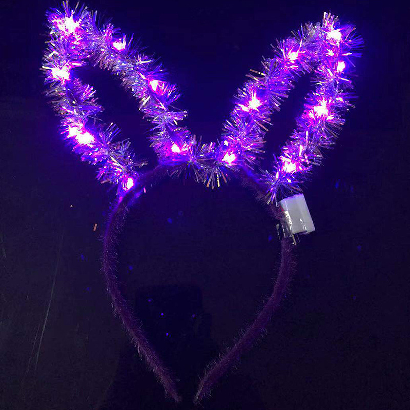 2019 New Bright Silk Luminous Antlers LED Light Flash Antlers Christmas Headwear Stall Night Market Hot Sale Products