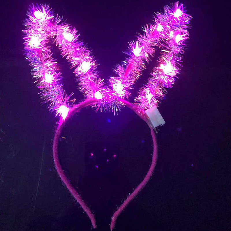 2019 New Bright Silk Luminous Antlers LED Light Flash Antlers Christmas Headwear Stall Night Market Hot Sale Products