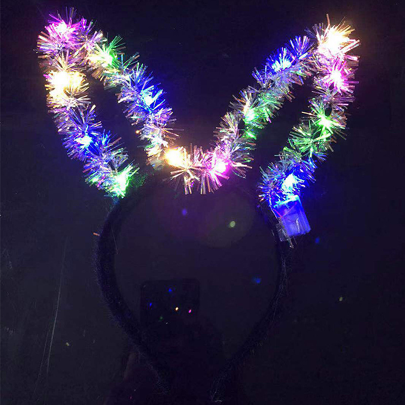2019 New Bright Silk Luminous Antlers LED Light Flash Antlers Christmas Headwear Stall Night Market Hot Sale Products